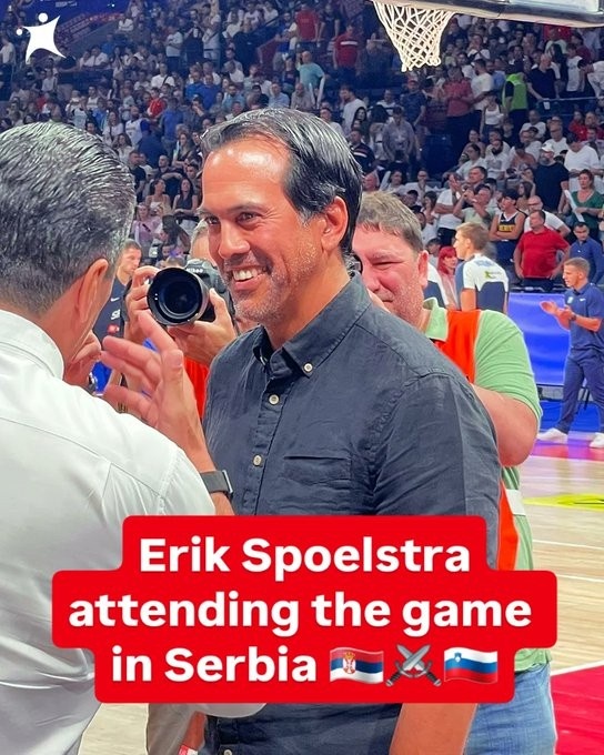 华体会体育-斯波现场观战塞尔维亚VS斯洛文尼亚 约维奇揽全场最高18分!