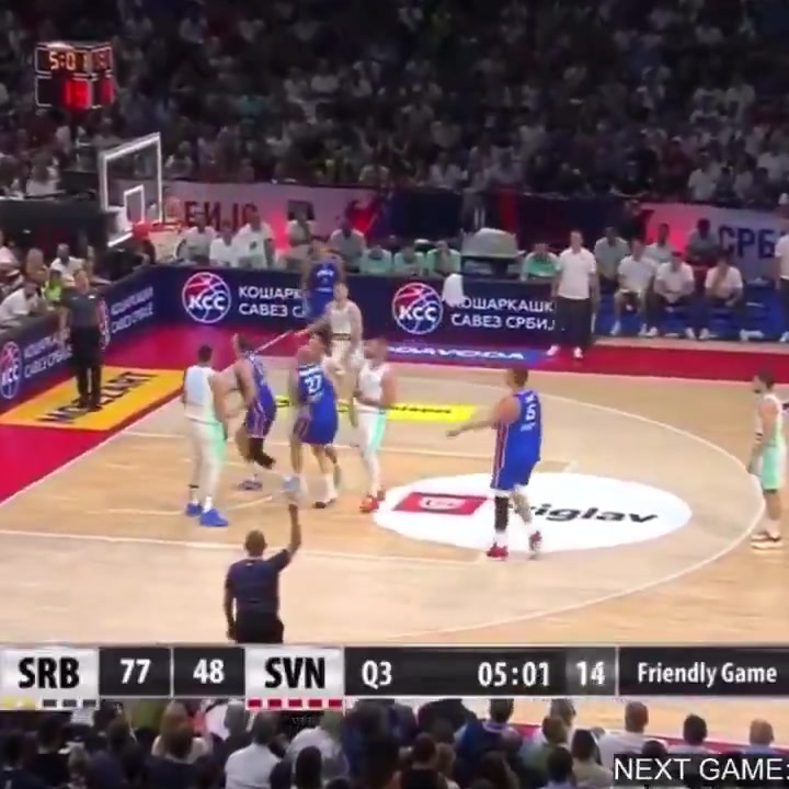 华体会体育-斯波现场观战塞尔维亚VS斯洛文尼亚 约维奇揽全场最高18分!